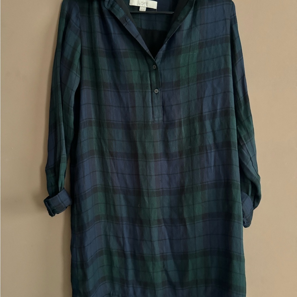 Women’s Loft Plaid Tunic Dress